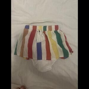 Sovereign Code LA striped skirt with diaper cover 9 months